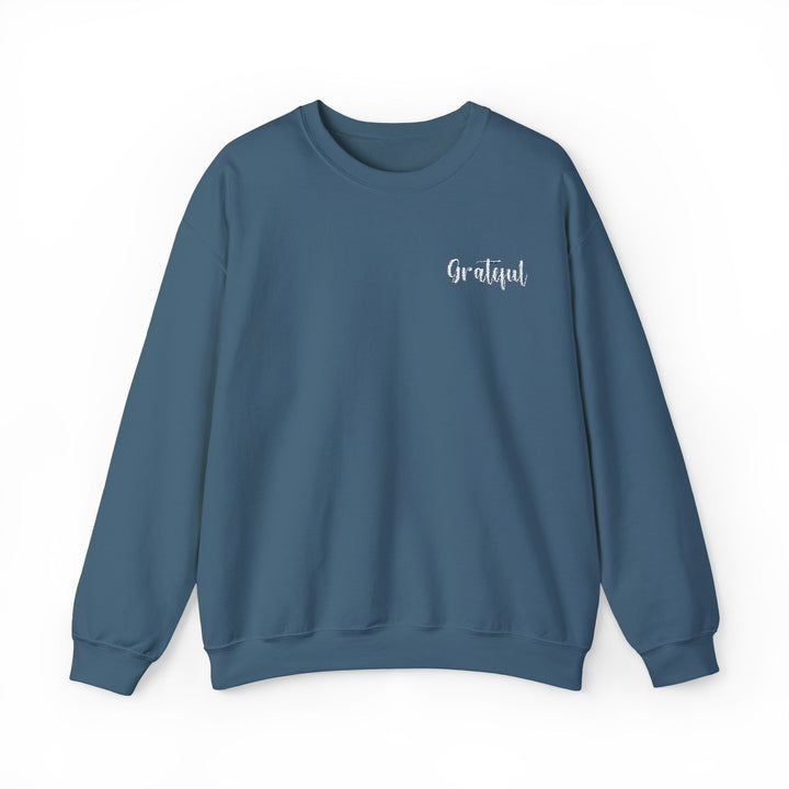 [Embroidered] Grateful - Unisex Crew-Neck Sweatshirt