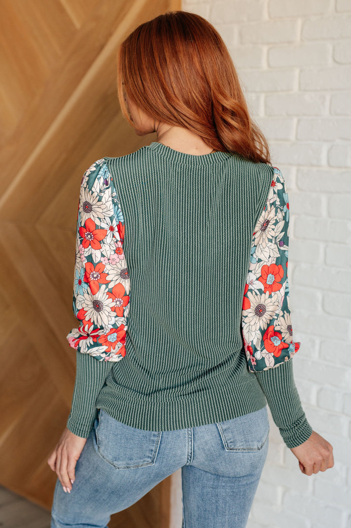 Spice It Up - Floral Detail Top