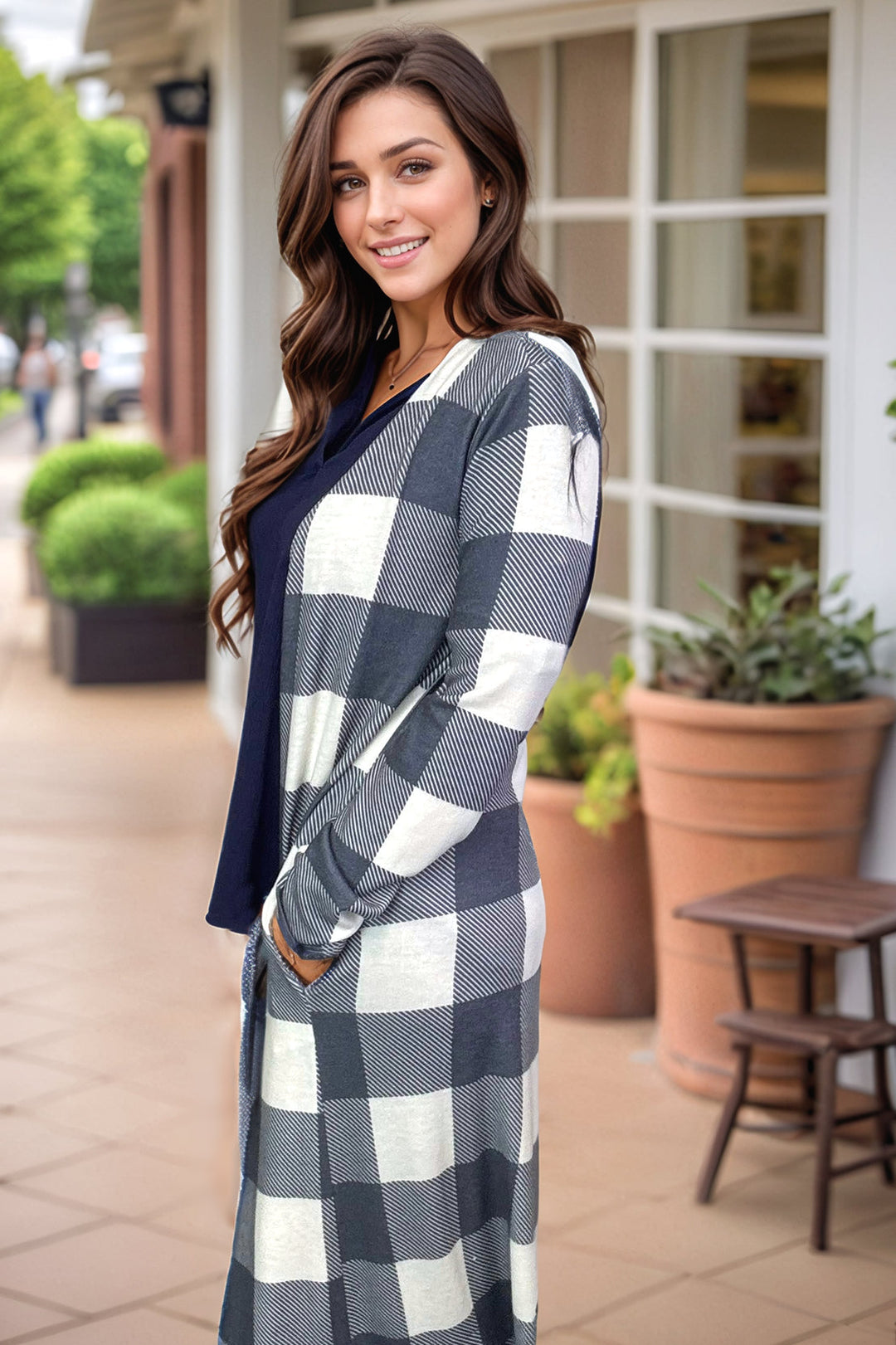 Plaid Perfection - Duster Cardigan