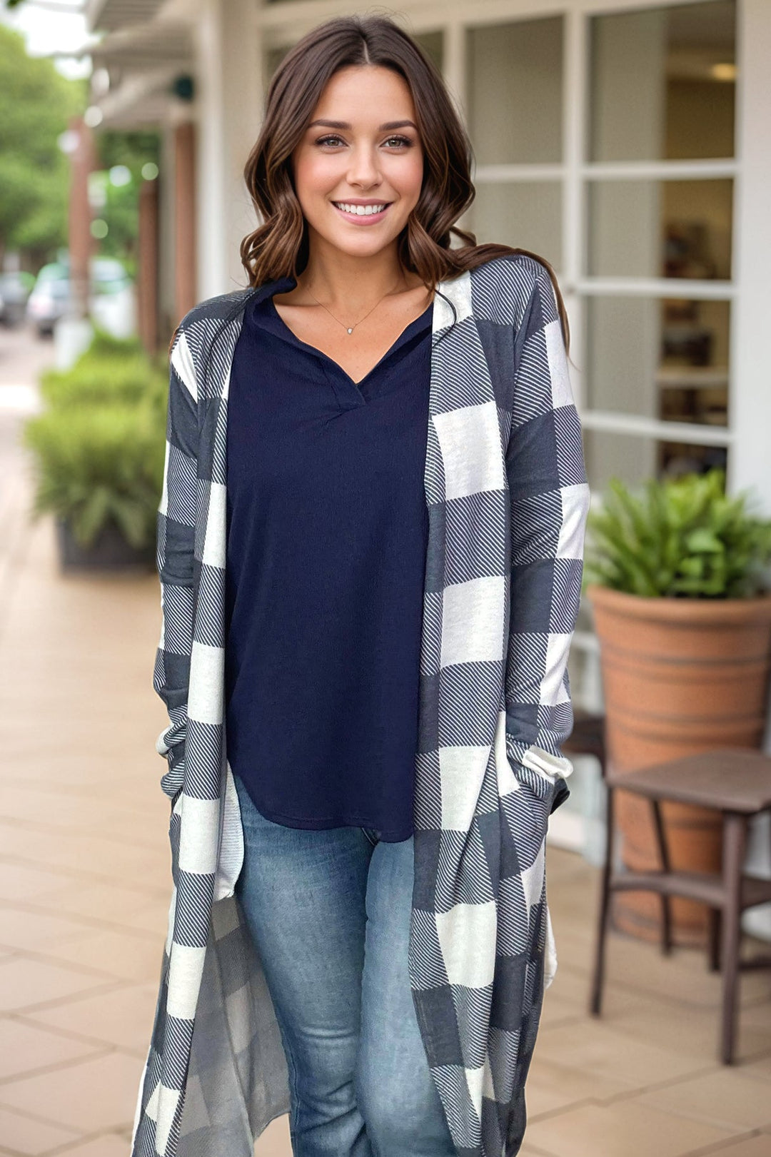 Plaid Perfection - Duster Cardigan