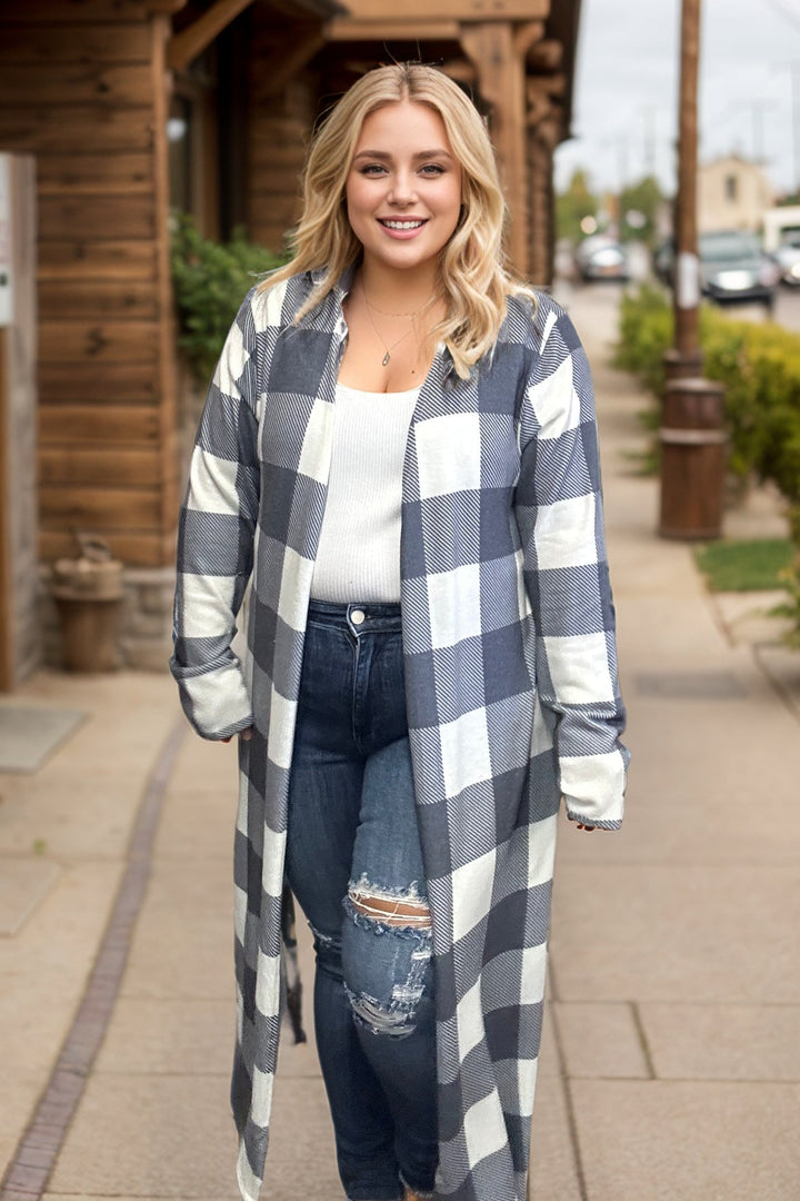 Plaid Perfection - Duster Cardigan