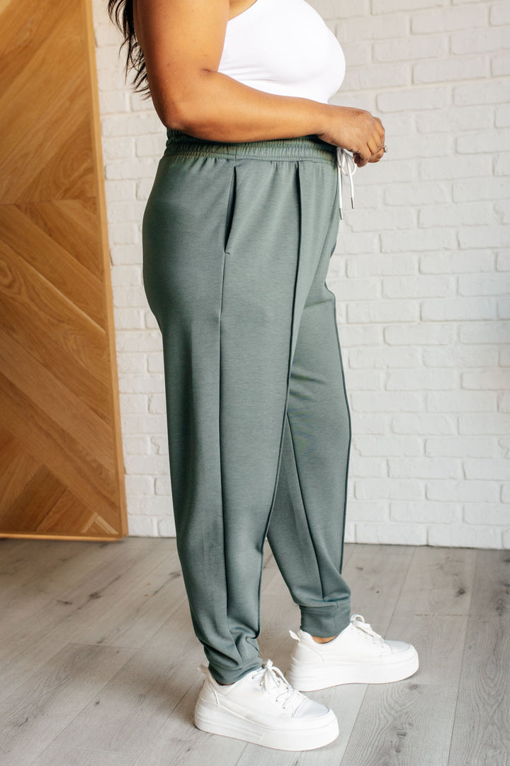 Comfort Flex Scuba Joggers - Ash Jade