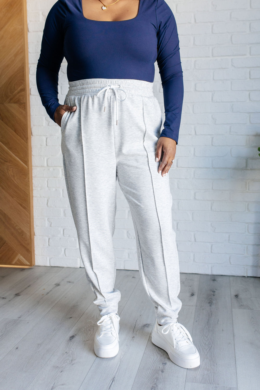 Comfort Flex Scuba Joggers - Heather Grey