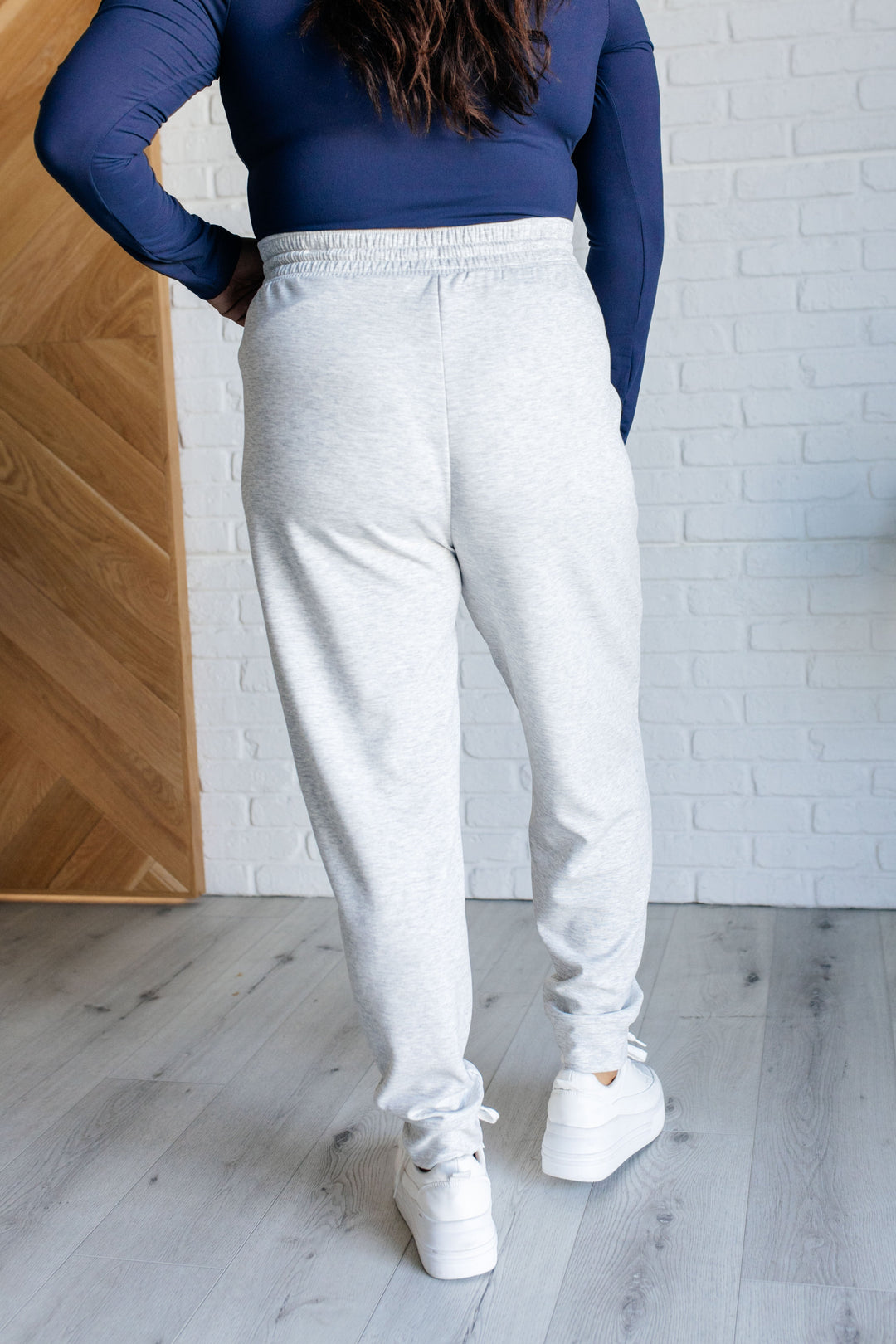 Comfort Flex Scuba Joggers - Heather Grey