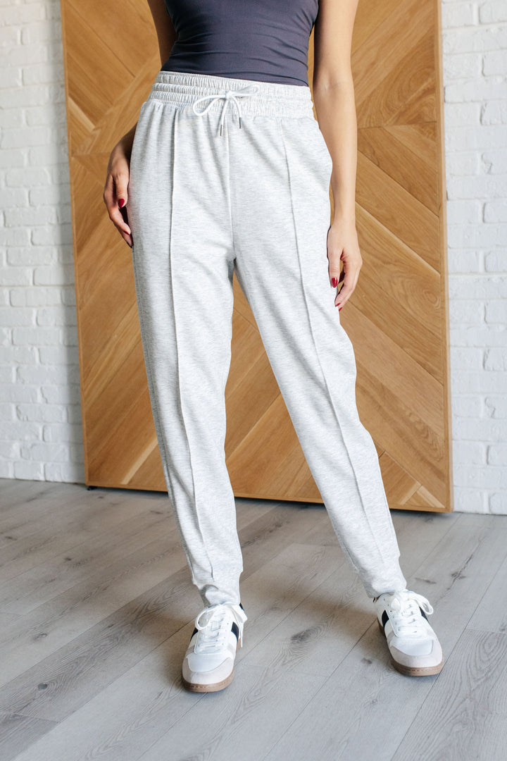 Comfort Flex Scuba Joggers - Heather Grey