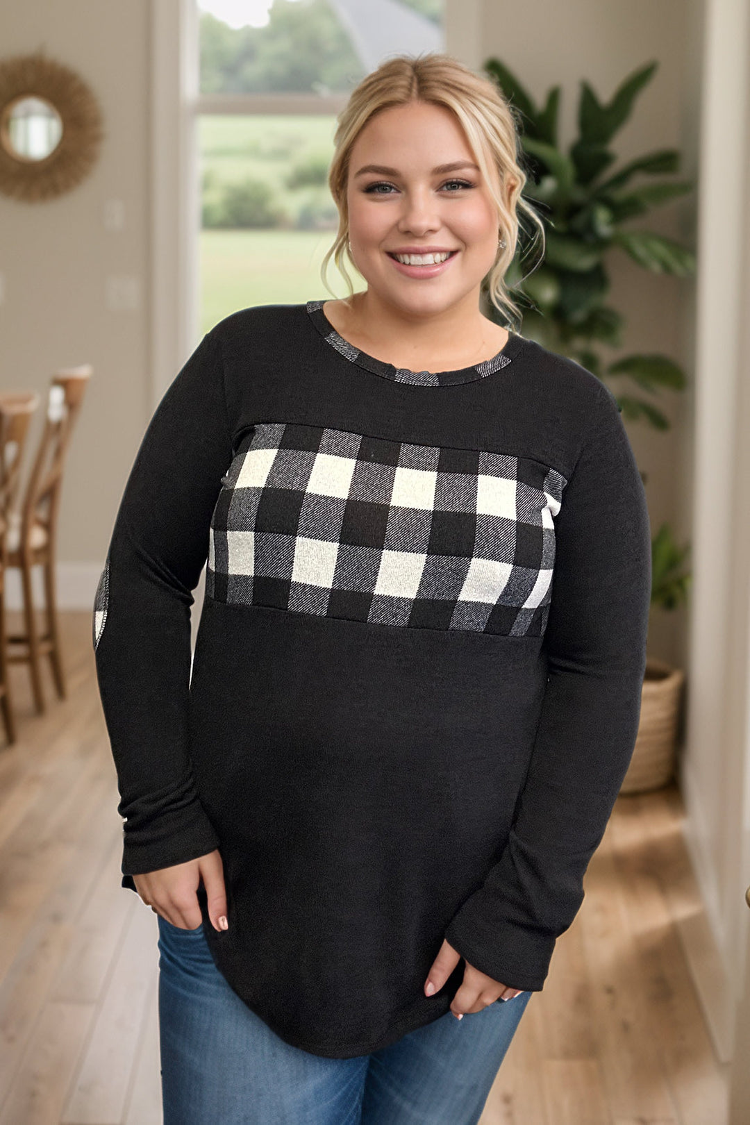 Cozy Checkered Plaid - Pullover