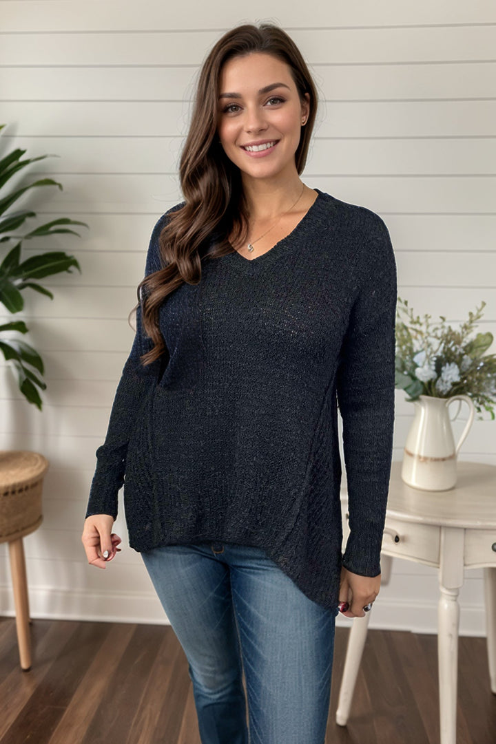 Cozy Time - Popcorn Sweater Pullover