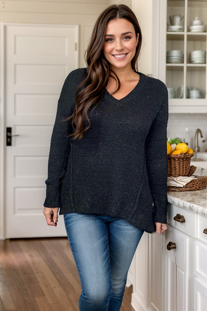 Cozy Time - Popcorn Sweater Pullover