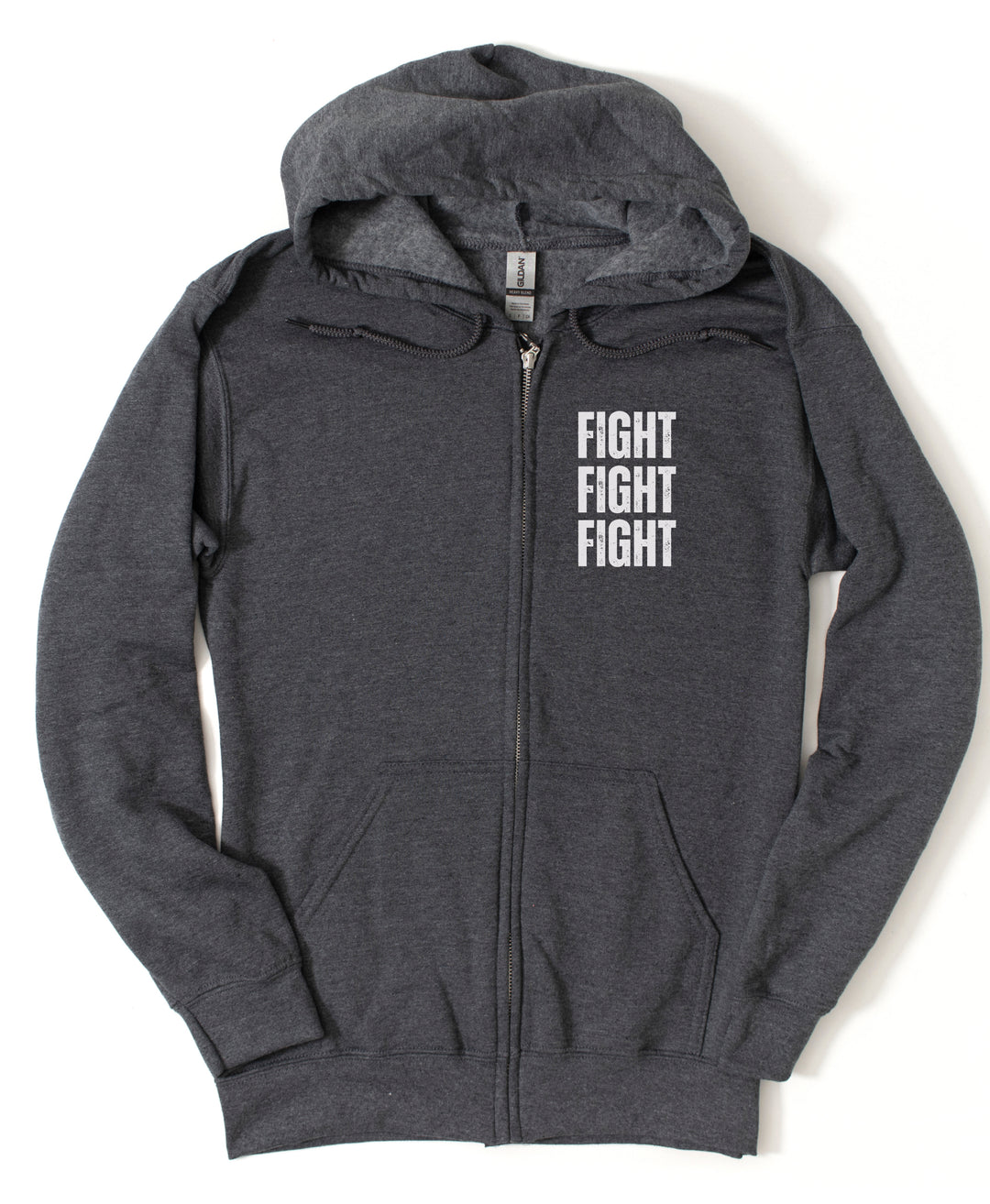 Fight, fight, fight - Unisex Zip-Up Hoodie Sweatshirt