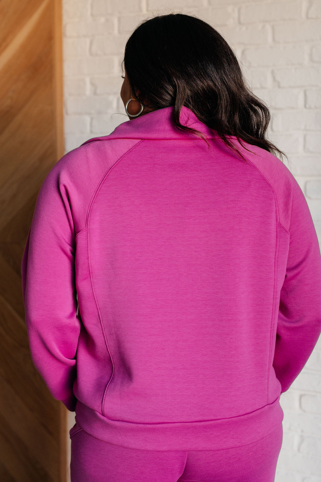 Travel Ready Half-Zip Pullover - Magenta