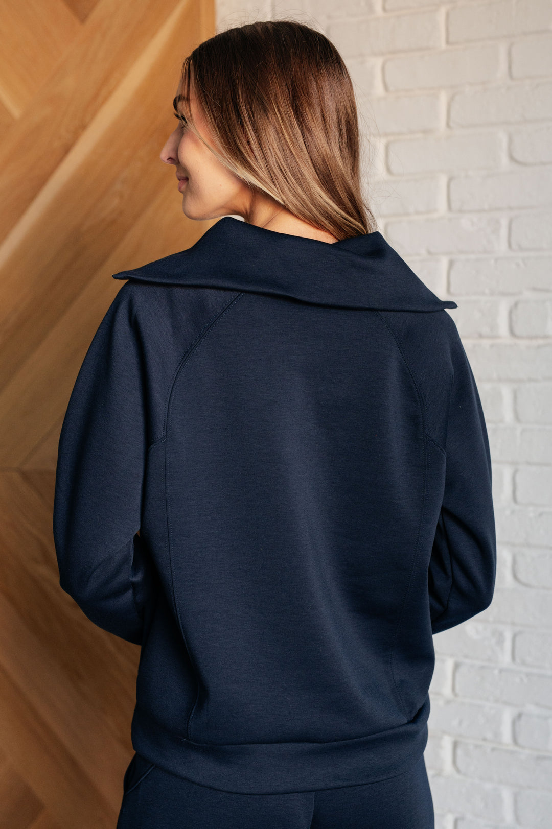 Travel Ready Half-Zip Pullover - Navy