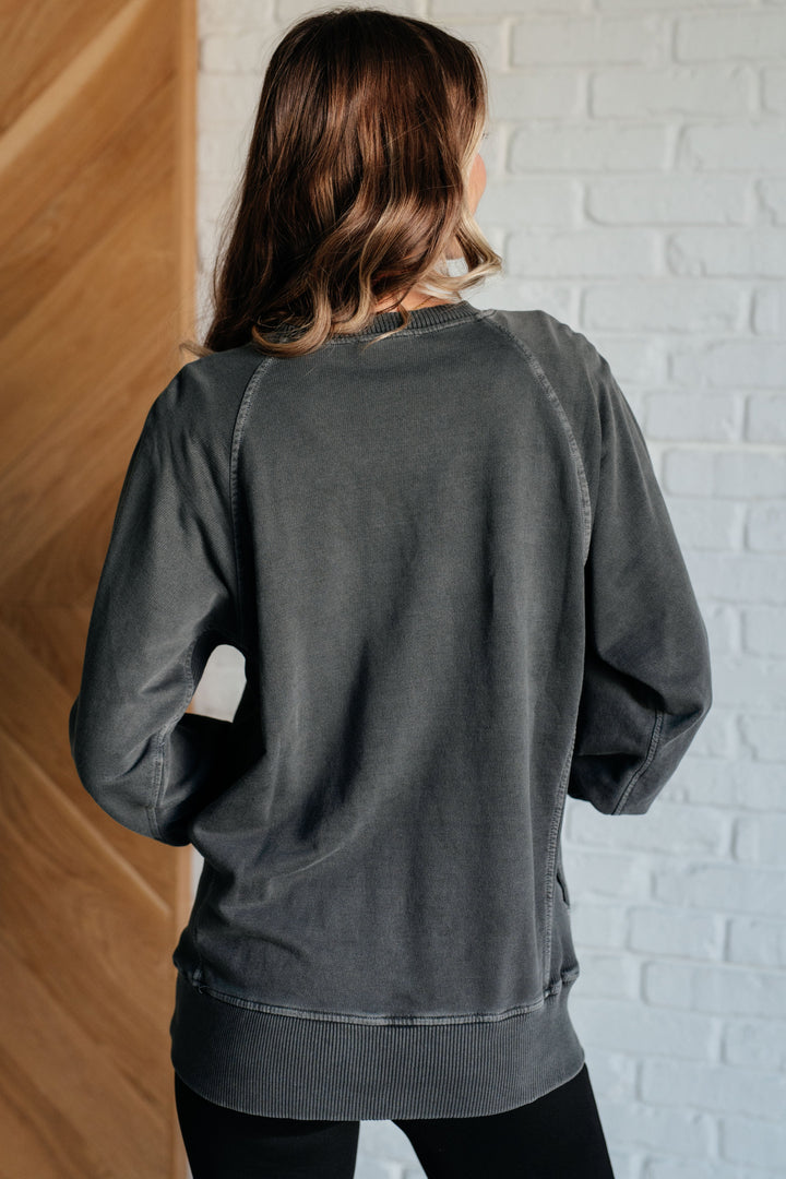 Something New - 100% Cotton Sweatshirt - Light Black