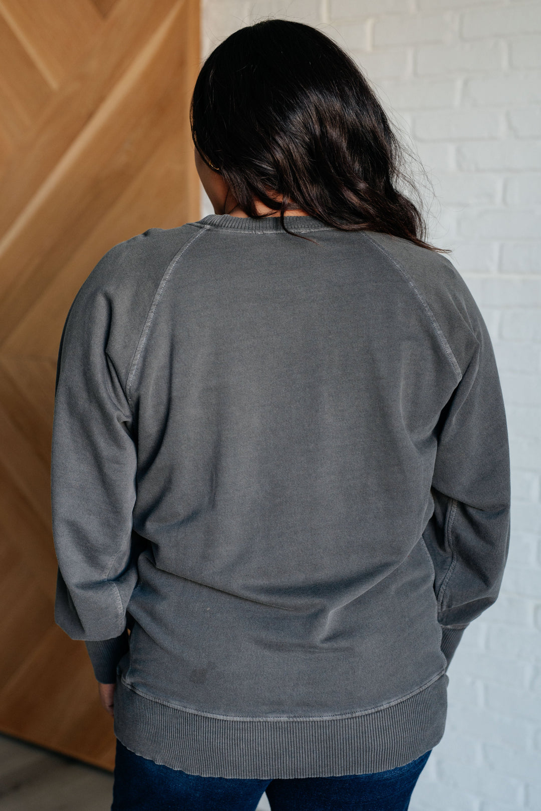 Something New - 100% Cotton Sweatshirt - Light Black