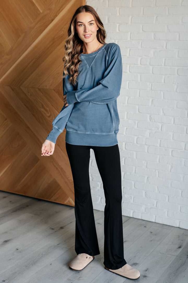 Something New - 100% Cotton Sweatshirt - Dusty Blue