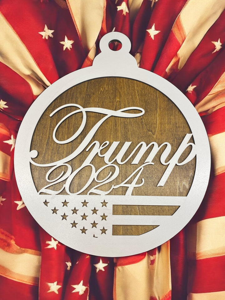 [PRE-ORDER] Celebrate Victory - Patriotic Trump 2024 Wooden Sign | Made in the USA [SHIPS IN 1-2 WEEKS]