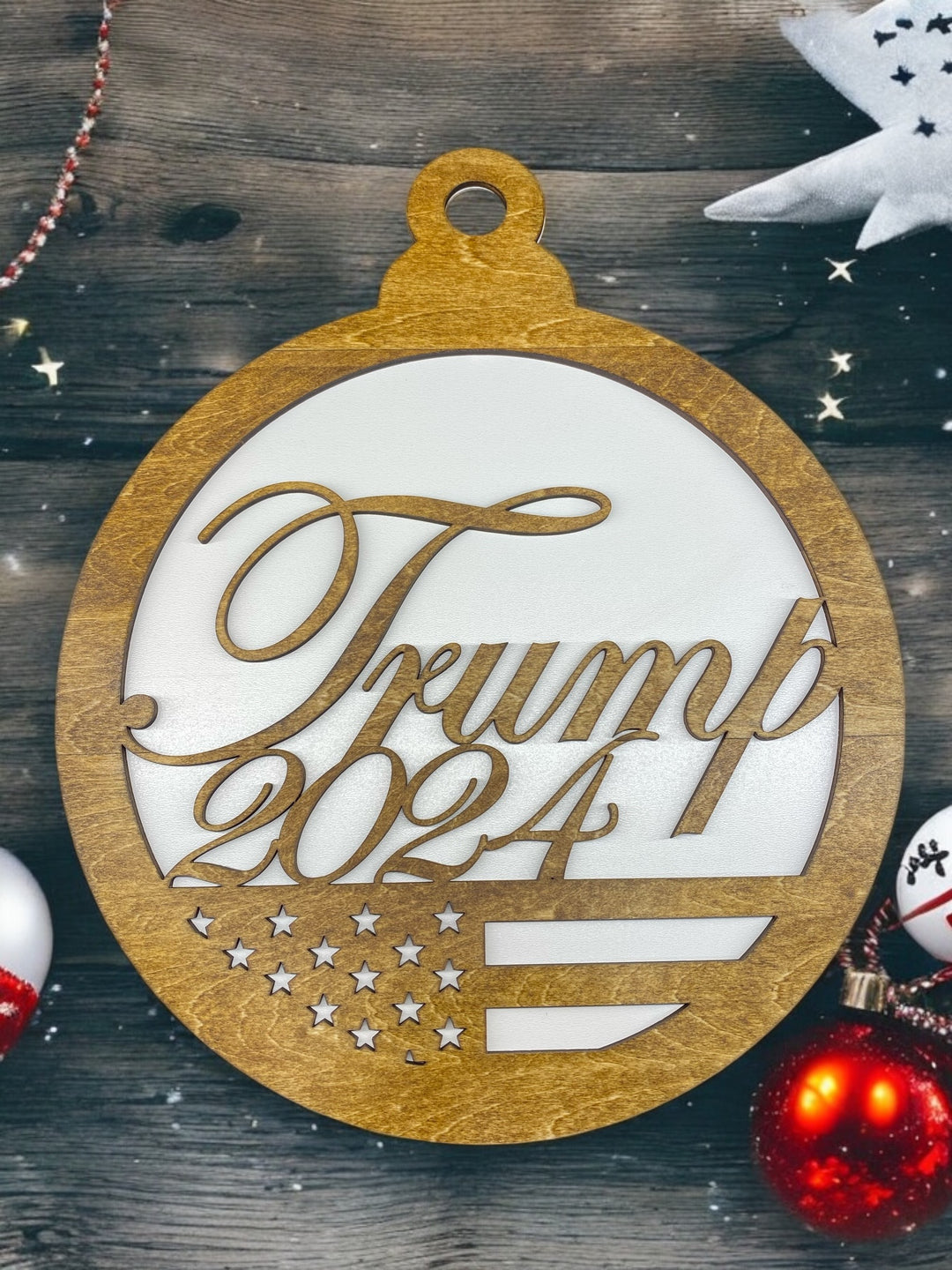 [PRE-ORDER] Celebrate Victory - Patriotic Trump 2024 Wooden Sign | Made in the USA [SHIPS IN 1-2 WEEKS]