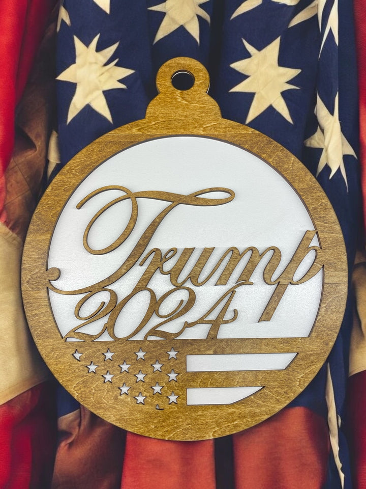 [PRE-ORDER] Celebrate Victory - Patriotic Trump 2024 Wooden Sign | Made in the USA [SHIPS IN 1-2 WEEKS]