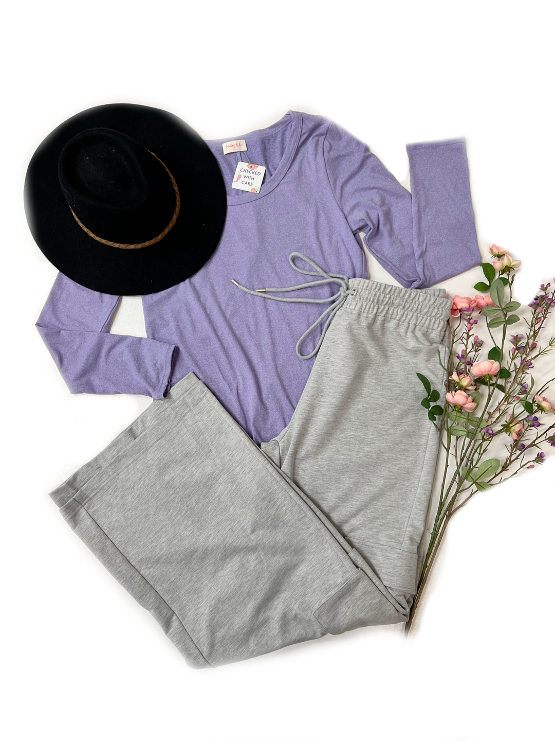 Perfectly Cozy - Powder Purple Top