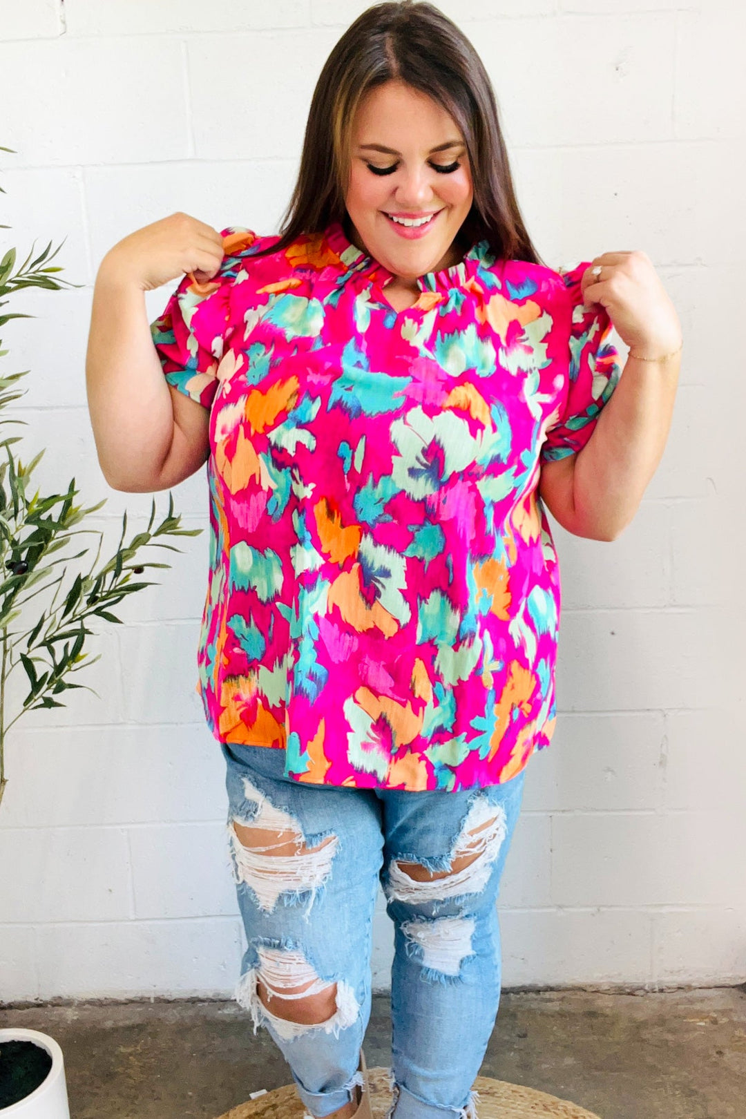 Bright Florals Top