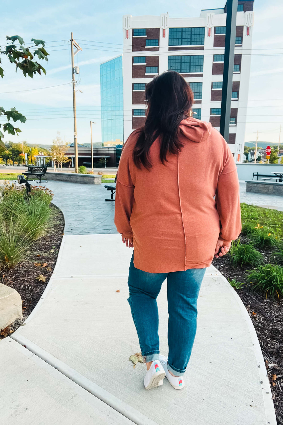 Playful Vibes Color-Block French Terry Hoodie