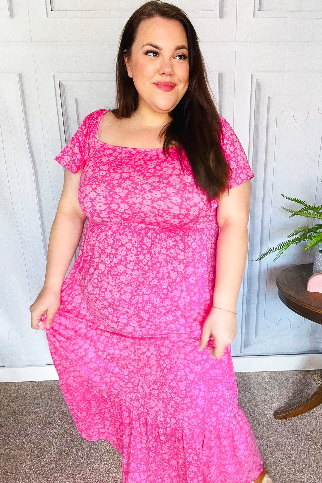 Joyful Wonder Maxi Dress - Fuchsia