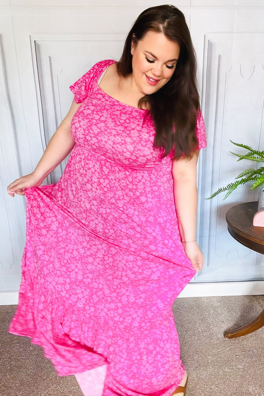 Joyful Wonder Maxi Dress - Fuchsia