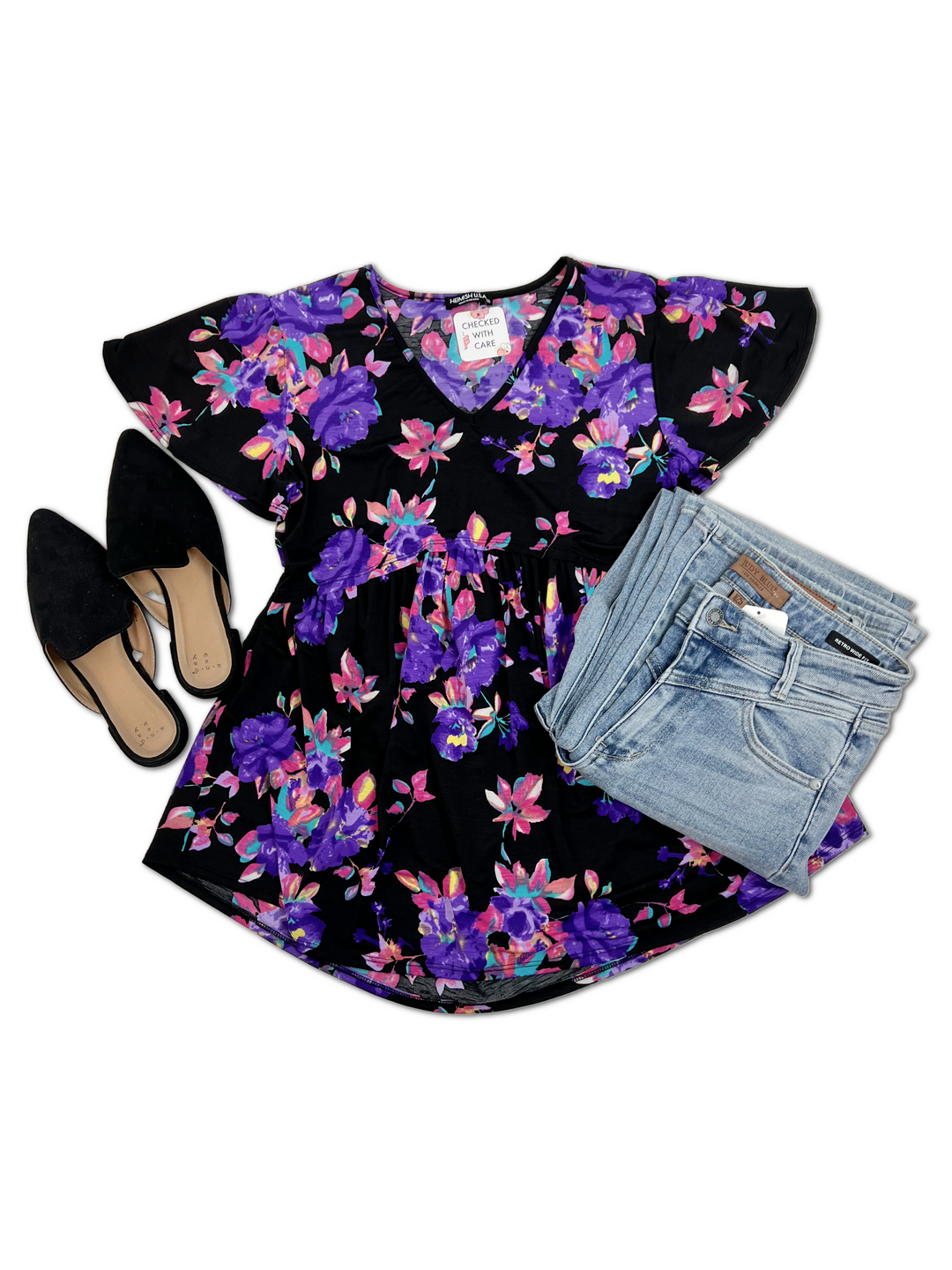 Majestic Florals - Babydoll Top