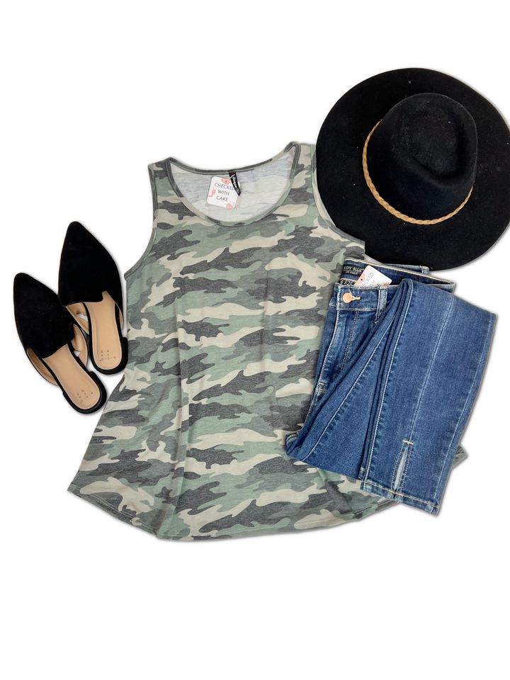 Casual Camo Top