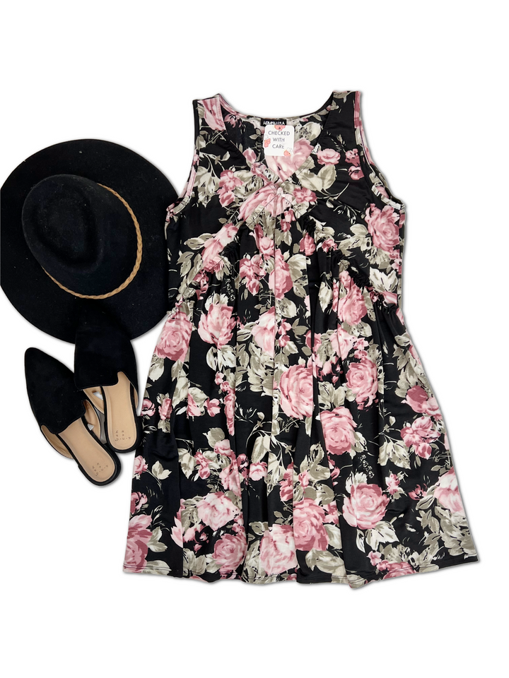 Twirls & Roses Swing Dress