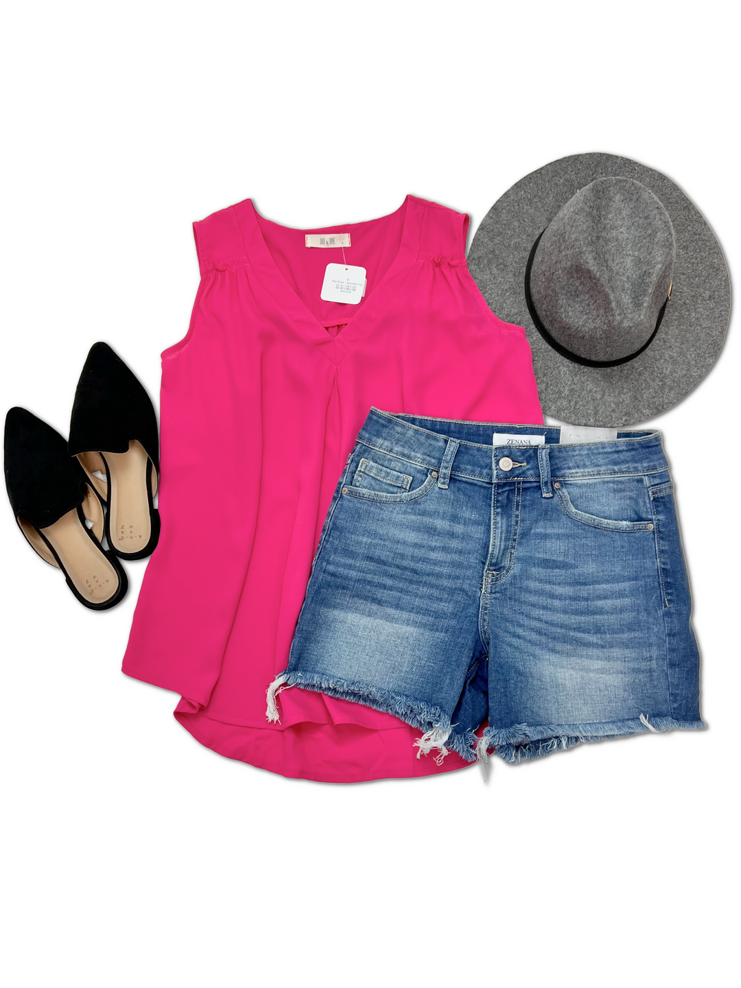 Lovely In Pink - Sleeveless Top