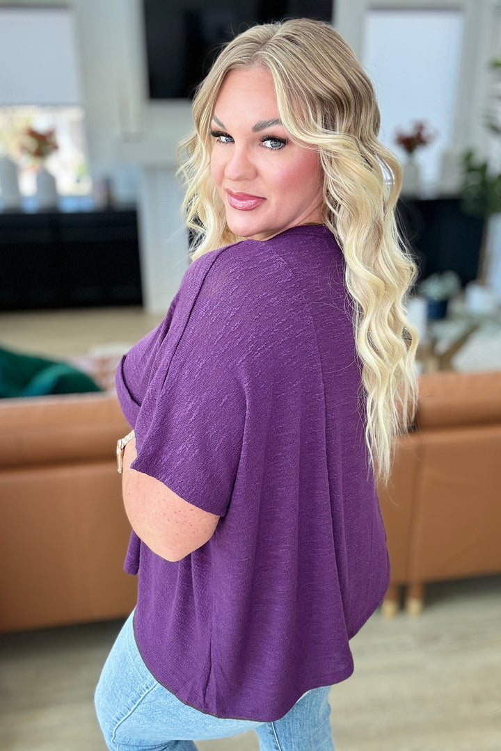 Be The Light - Oversized Tee - Dark Plum