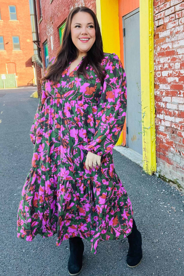 Weekend Stroll Tiered Maxi Dress