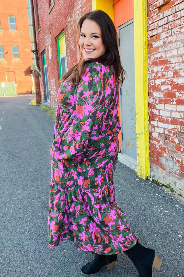 Weekend Stroll Tiered Maxi Dress