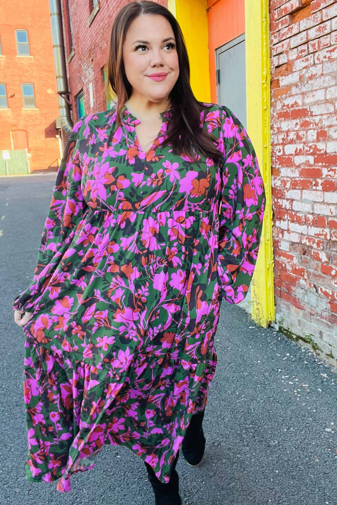 Weekend Stroll Tiered Maxi Dress