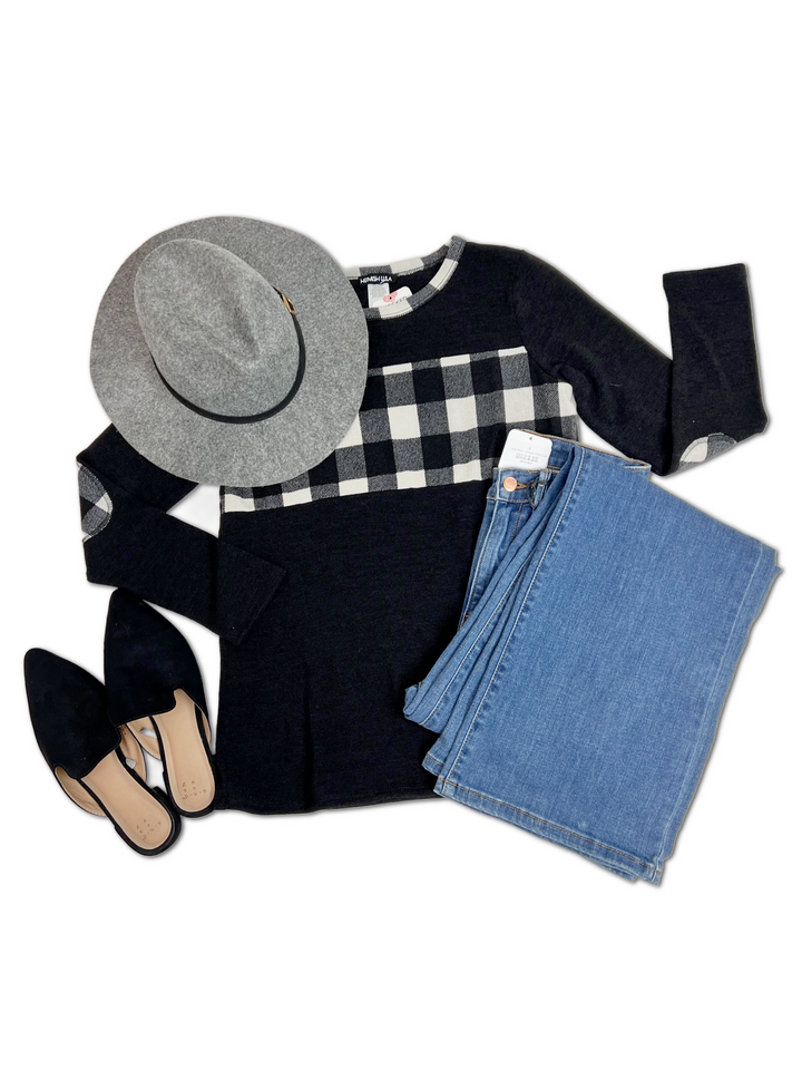 Cozy Checkered Plaid - Pullover