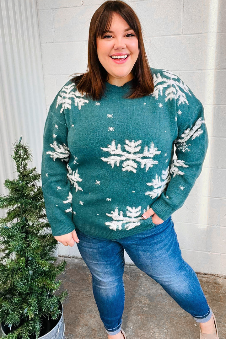 Tis' The Season - Snowflake Jacquard Sweater