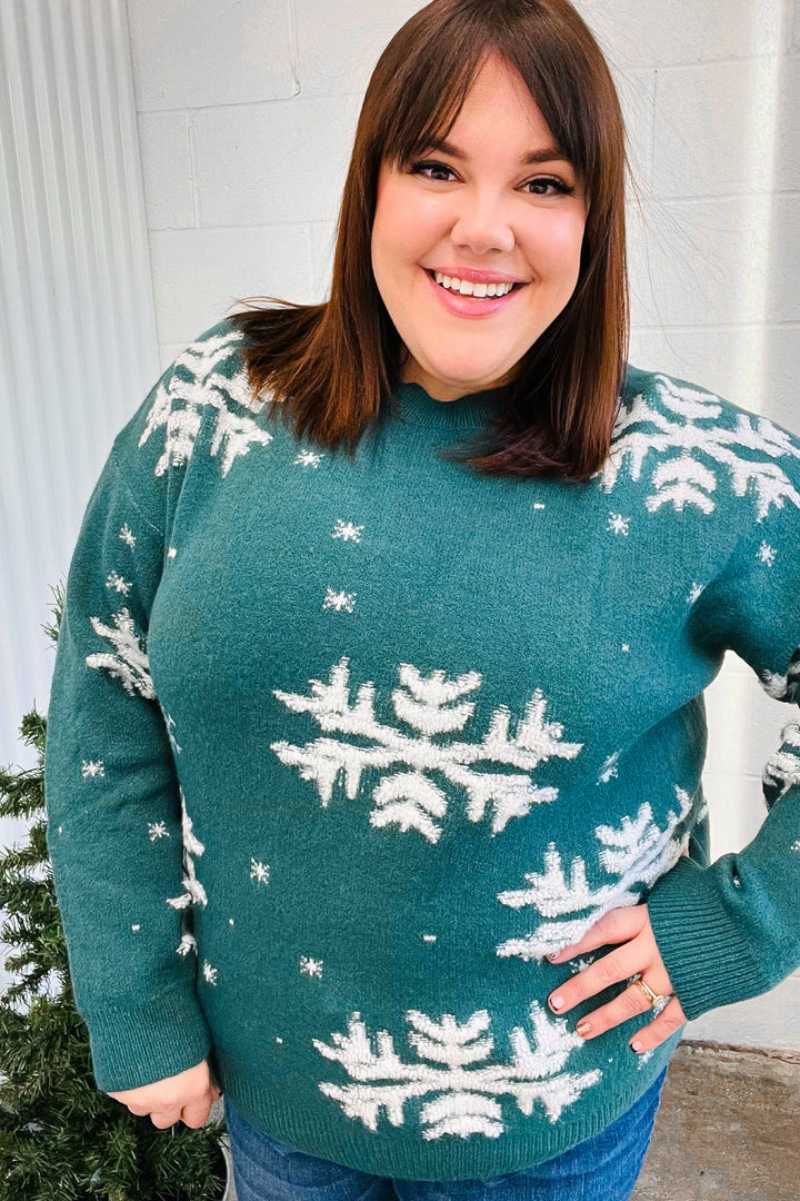 Tis' The Season - Snowflake Jacquard Sweater