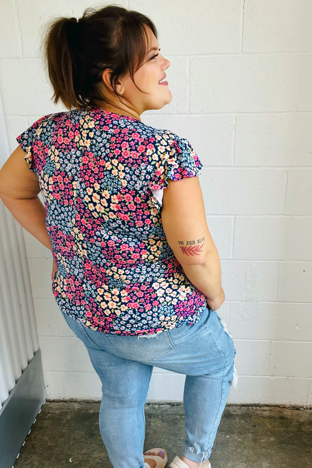 All My Days Floral Print Top