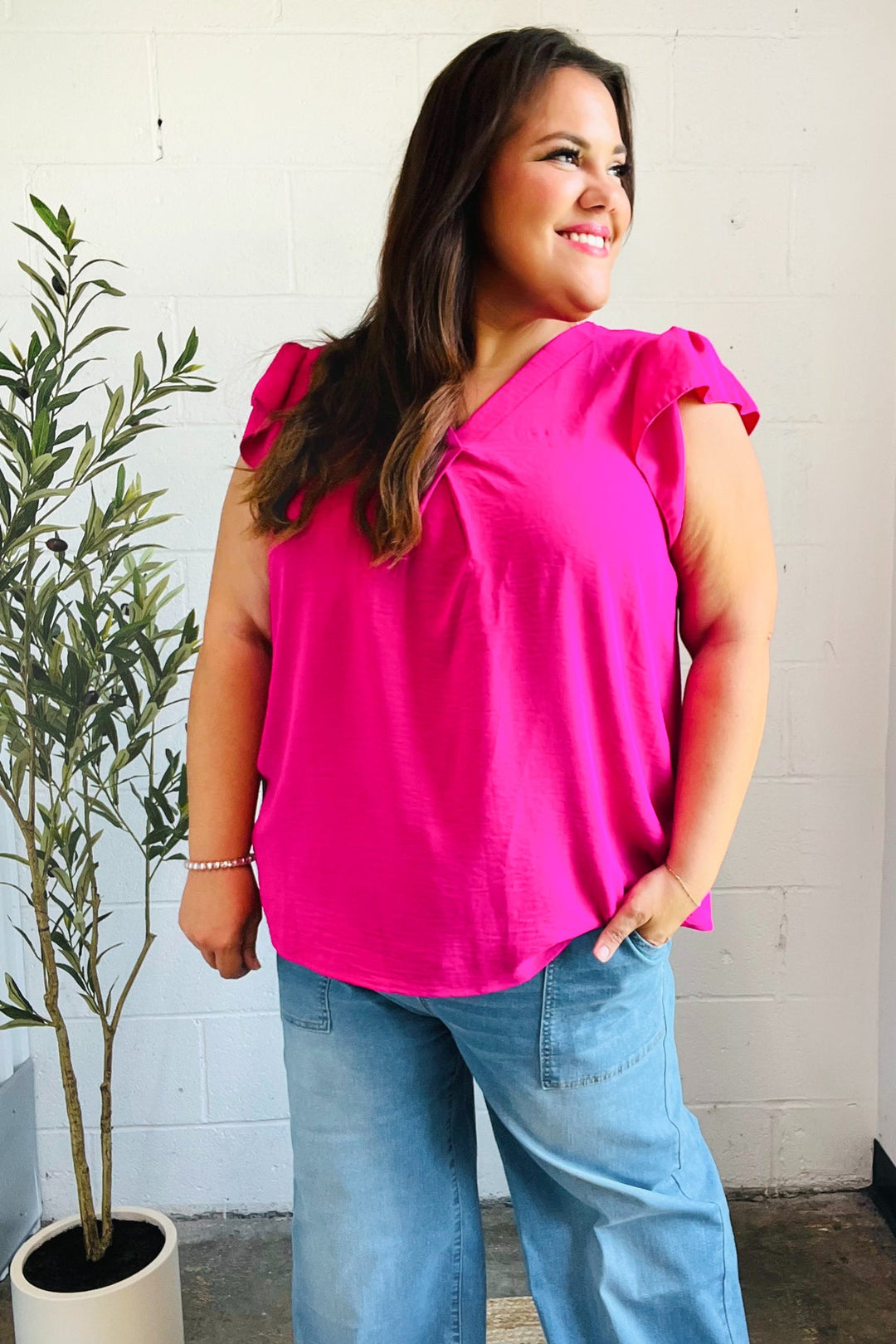 Summer Days Top - Fuchsia