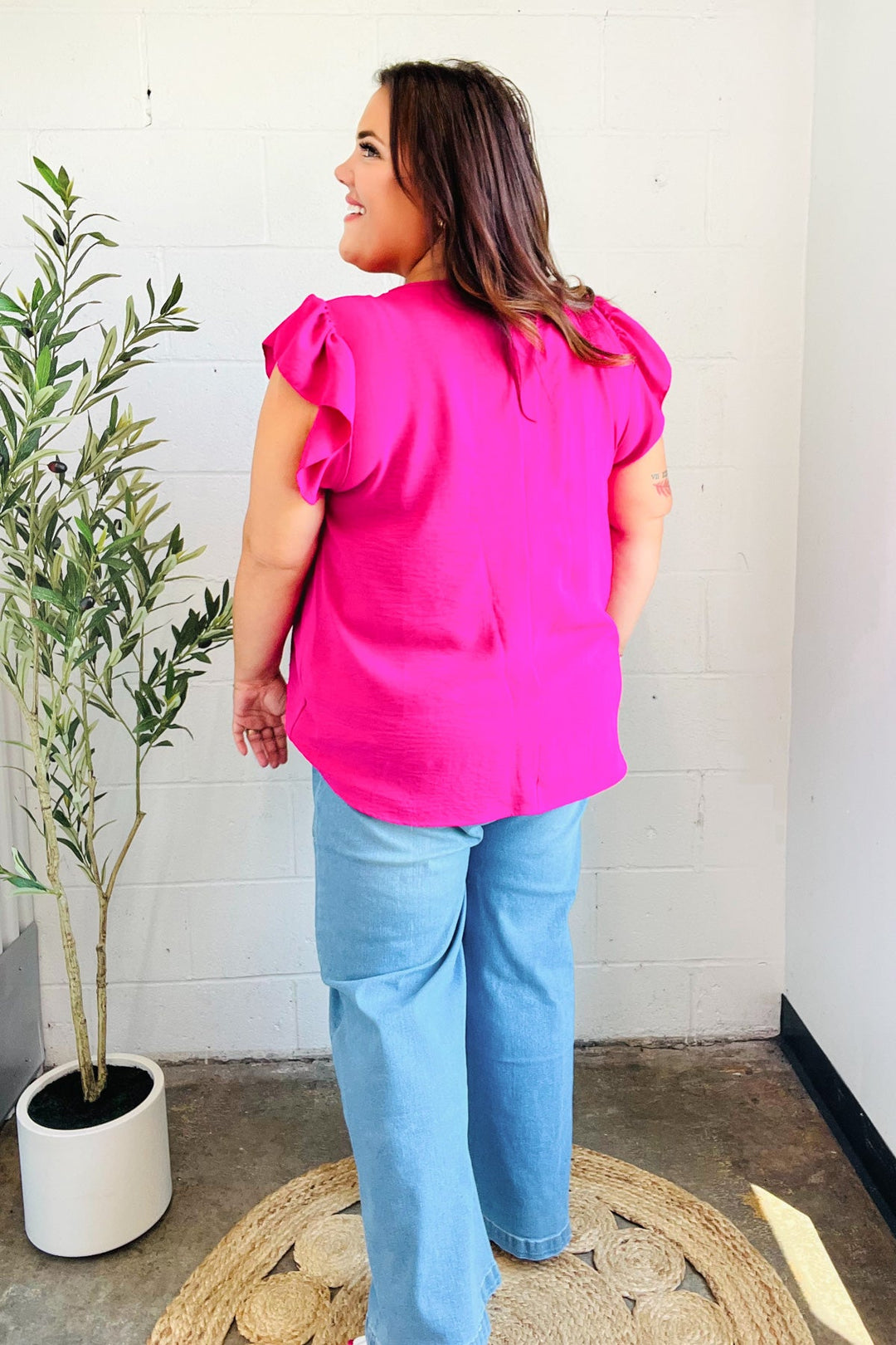 Summer Days Top - Fuchsia