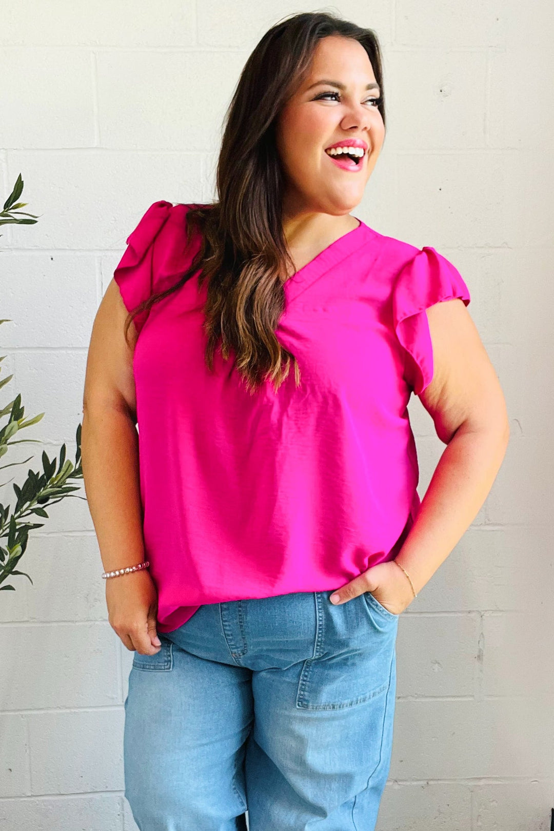 Summer Days Top - Fuchsia