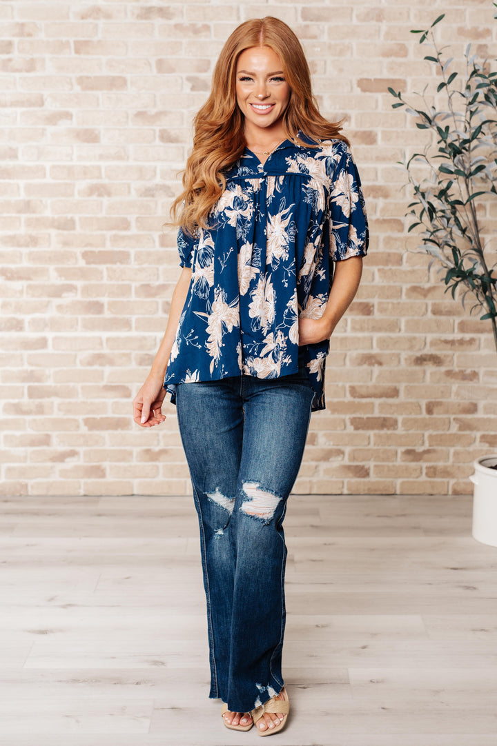 Something Peaceful Floral Blouse