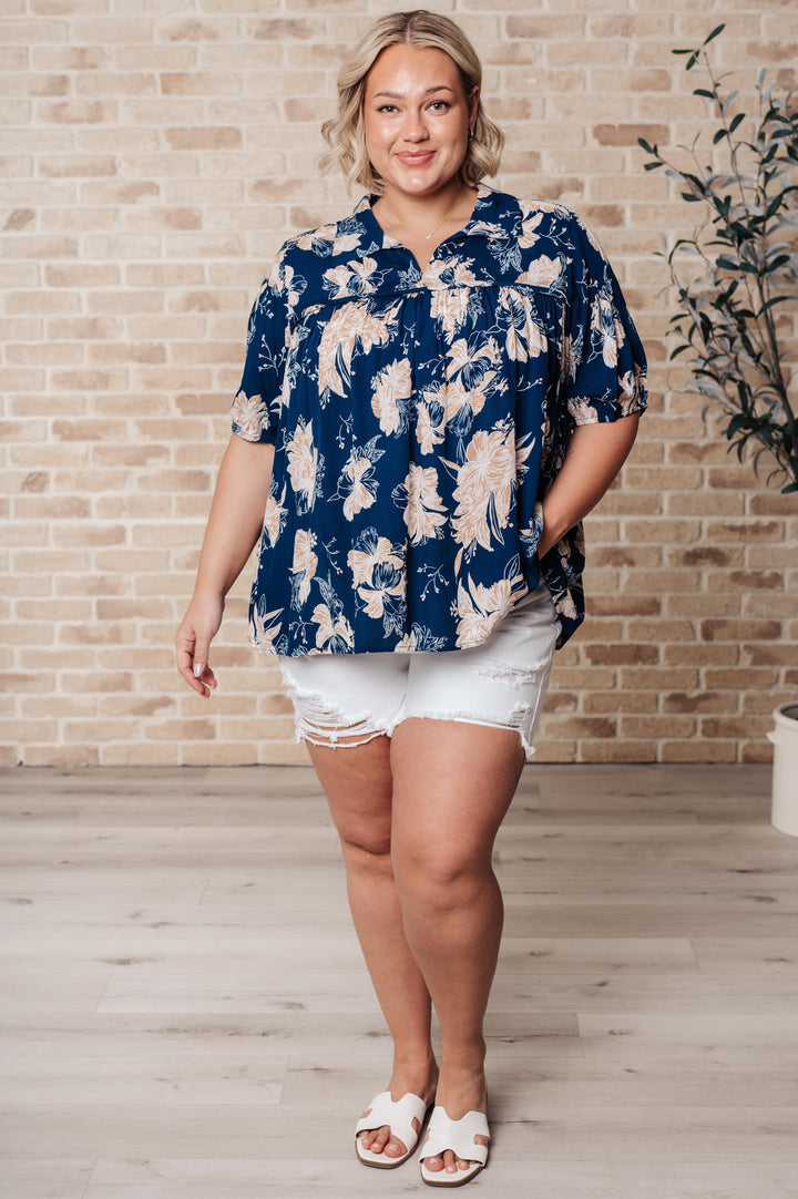 Something Peaceful Floral Blouse