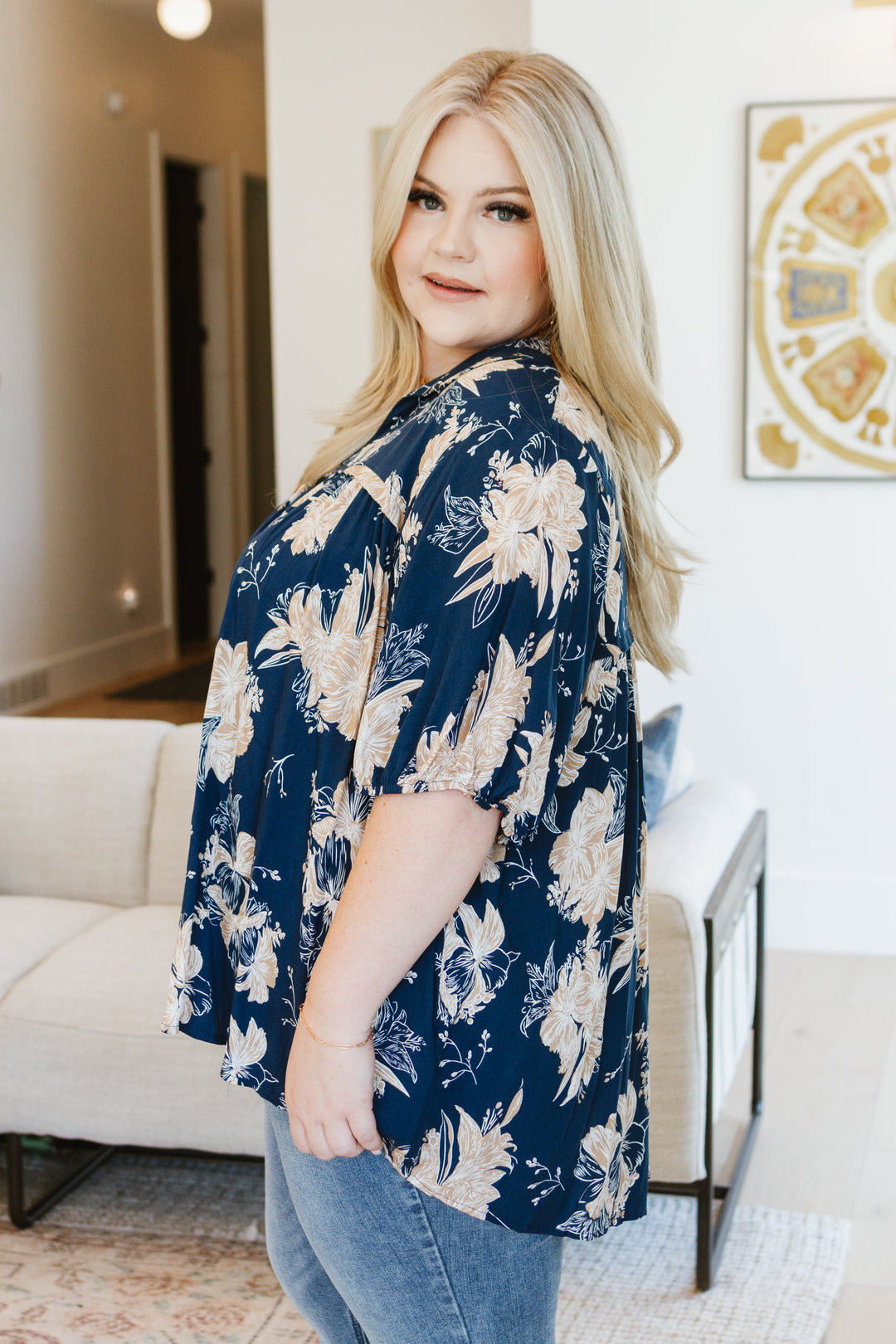 Something Peaceful Floral Blouse