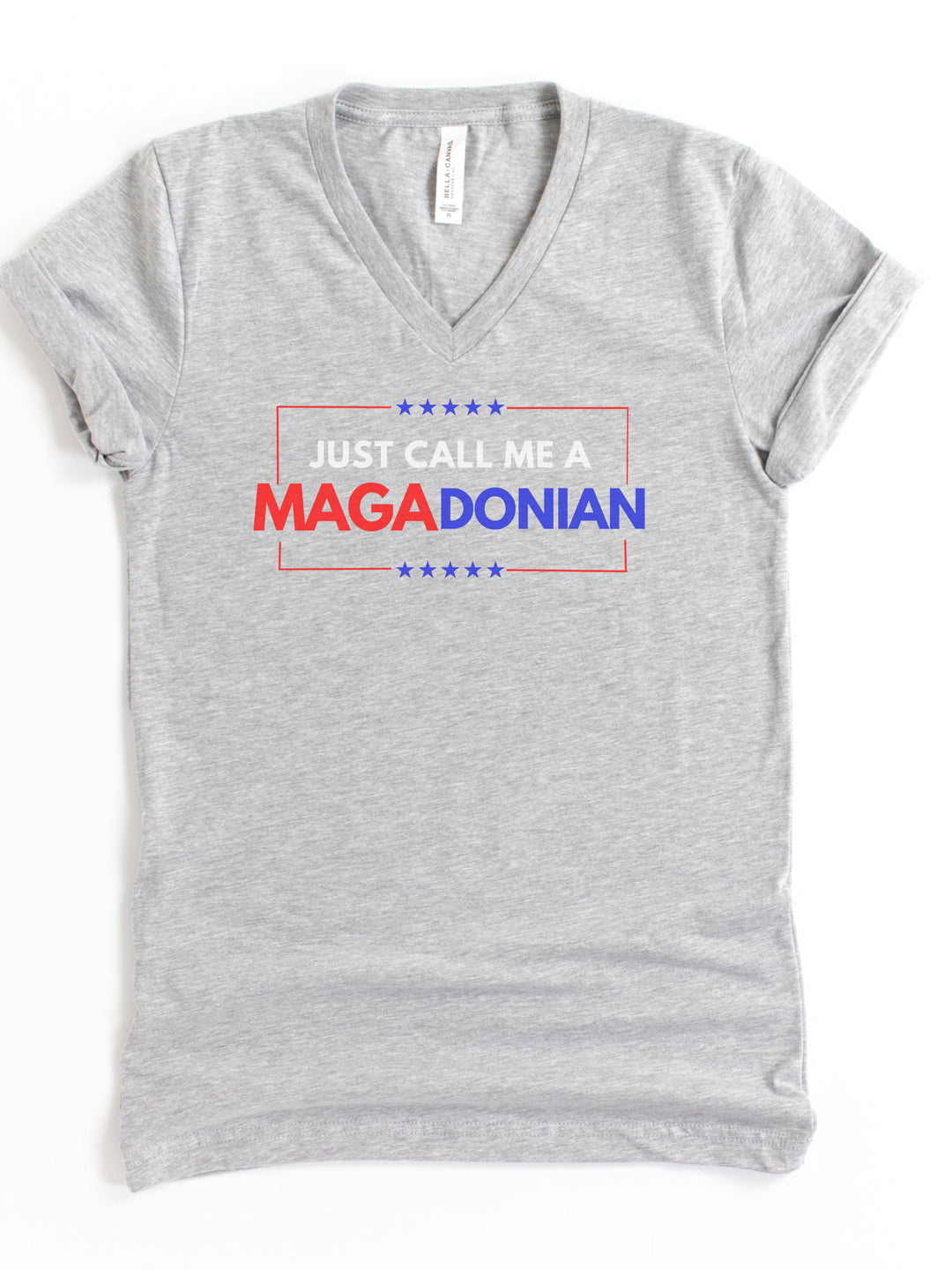 Just Call Me A MAGADonian - Unisex V-Neck Tee