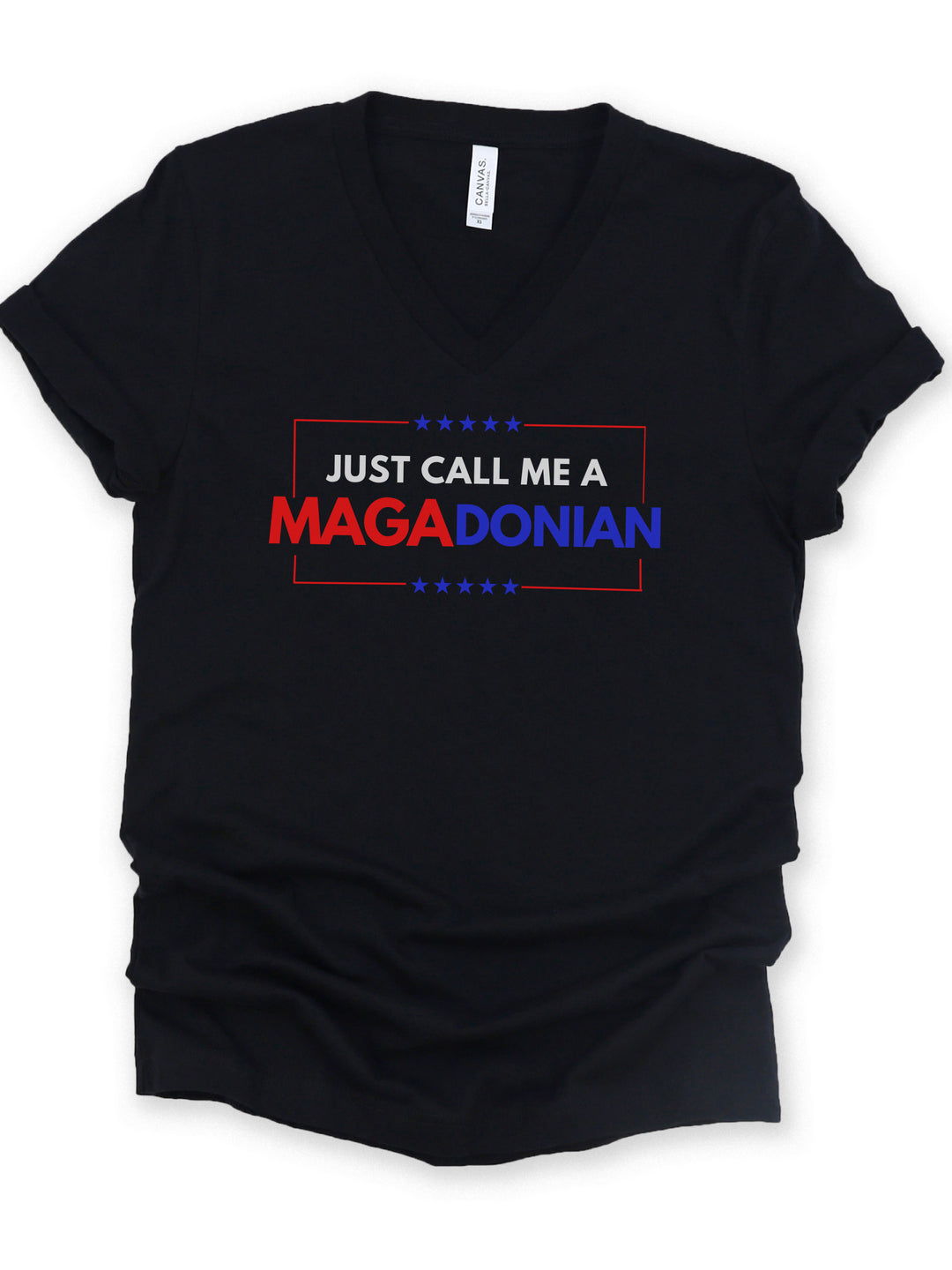 Just Call Me A MAGADonian - Unisex V-Neck Tee