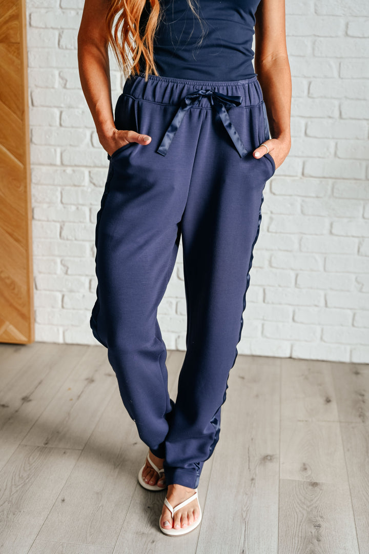 Satin Stripe Lounge Pants