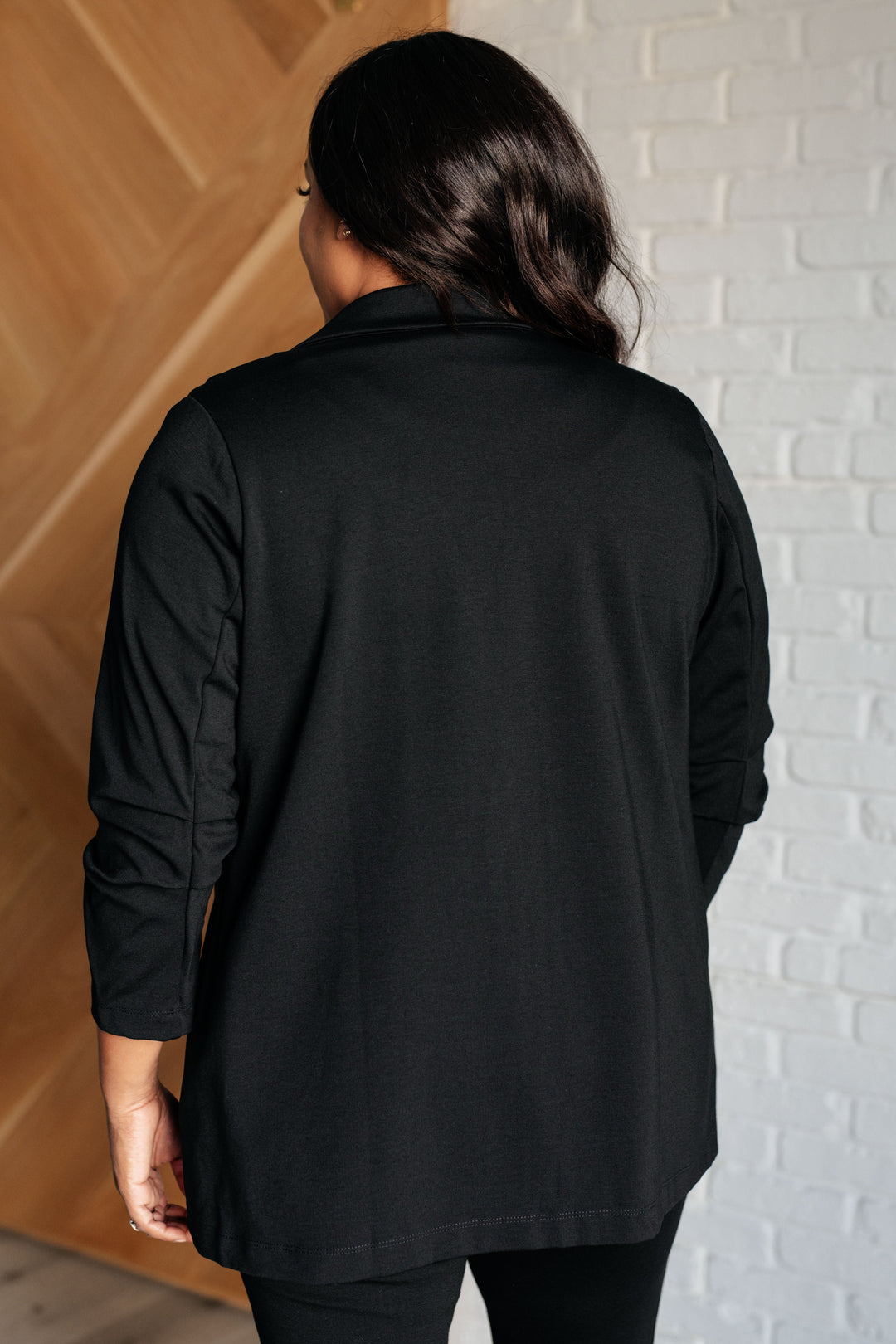 Magic 3/4-Sleeve Blazer - Black