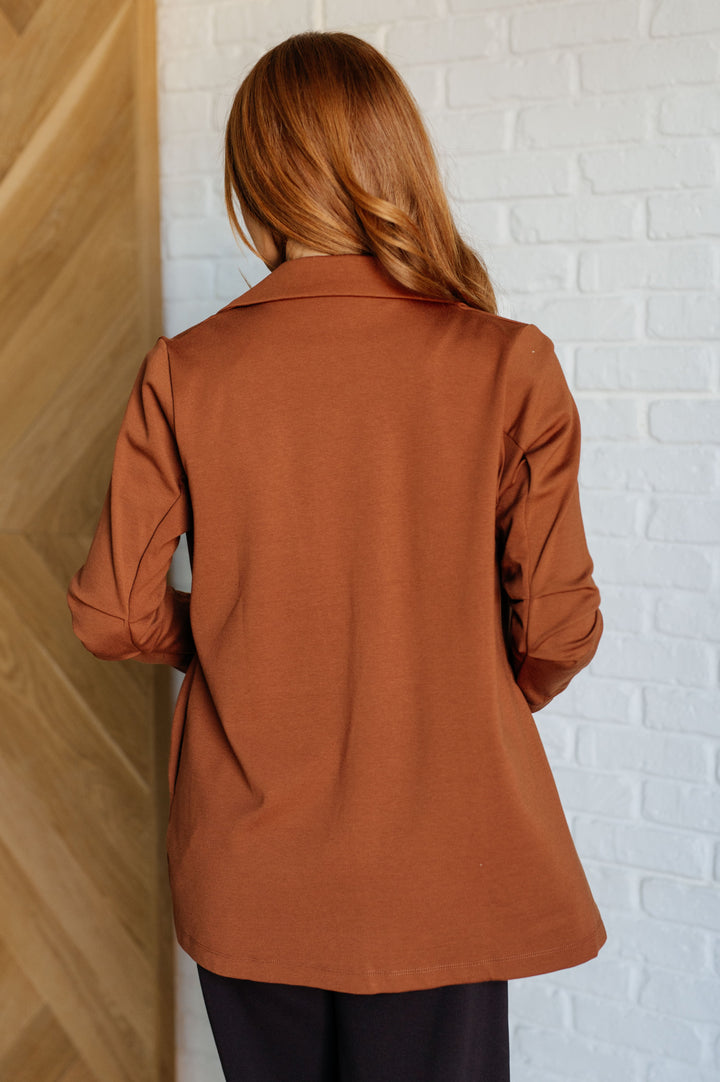 Magic 3/4-Sleeve Blazer - Rust