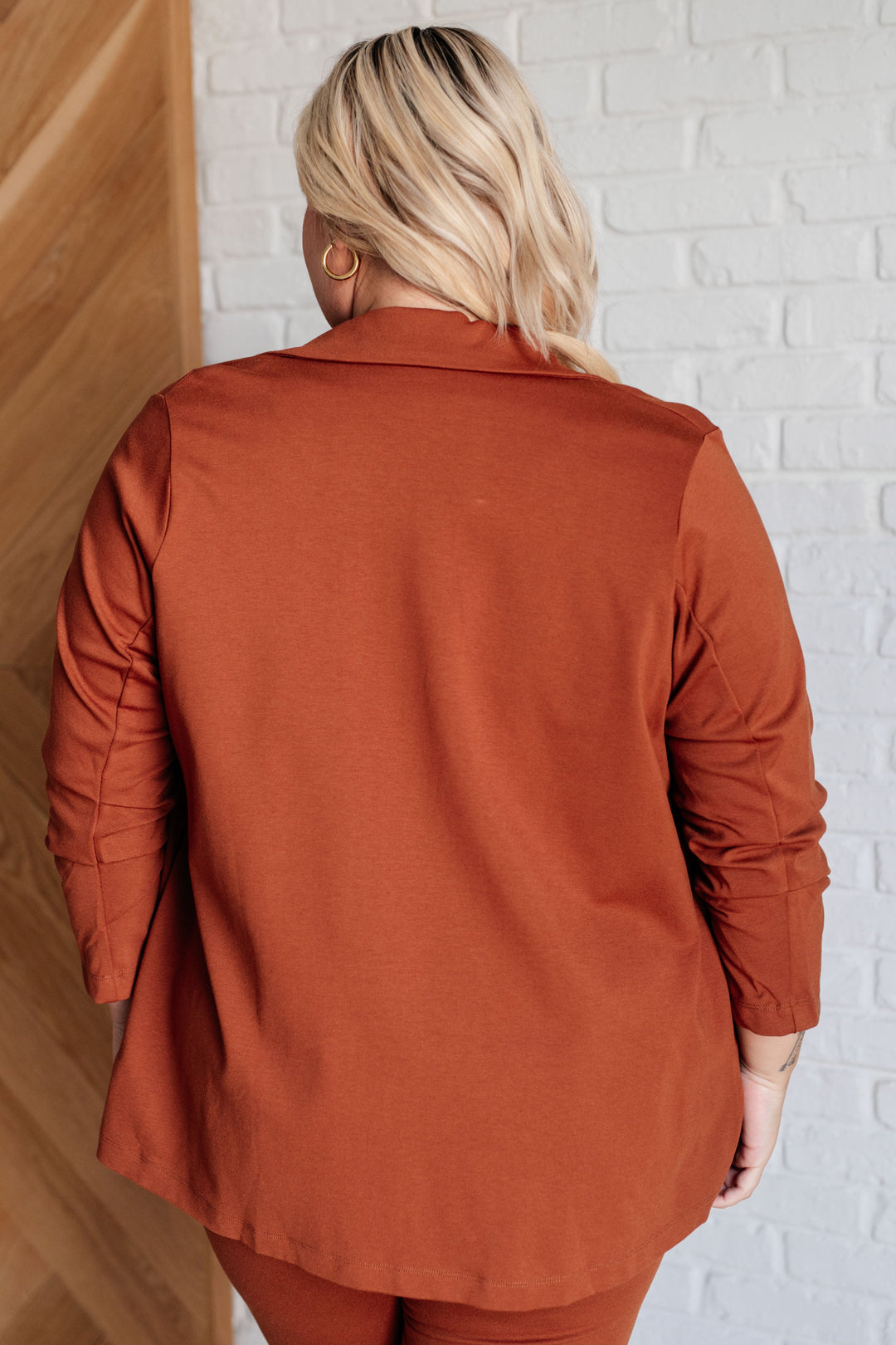 Magic 3/4-Sleeve Blazer - Rust